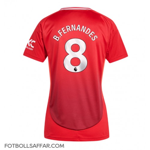 Manchester United Bruno Fernandes #8 Hemmatröja Dam 2024-25 Kortärmad